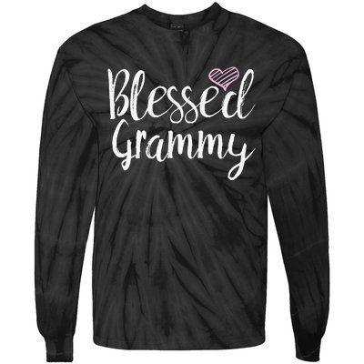 Blessed Grammy grandma gifts Tie-Dye Long Sleeve Shirt