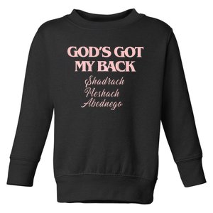 Brandon GodS Got My Back Lake Toddler Sweatshirt