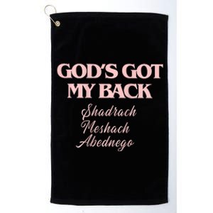 Brandon GodS Got My Back Lake Platinum Collection Golf Towel