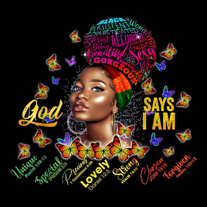 Black Girl God Says I Am Black Melanin History Month Pride Impact Tech Backpack