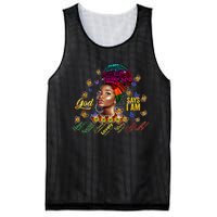 Black Girl God Says I Am Black Melanin History Month Pride Mesh Reversible Basketball Jersey Tank