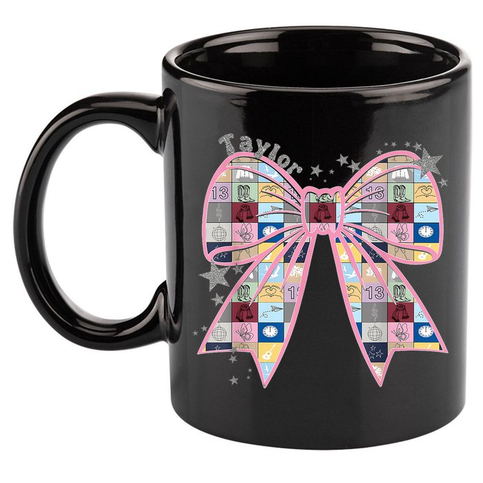 Birthday Girl Groovy Taylor First Name Personalized P.i.n.k 11oz C Handle Ceramic Mug