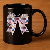Birthday Girl Groovy Taylor First Name Personalized P.i.n.k 11oz C Handle Ceramic Mug