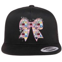 Birthday Girl Groovy Taylor First Name Personalized P.i.n.k Flat Bill Trucker Hat