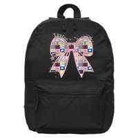 Birthday Girl Groovy Taylor First Name Personalized P.i.n.k 16 in Basic Backpack