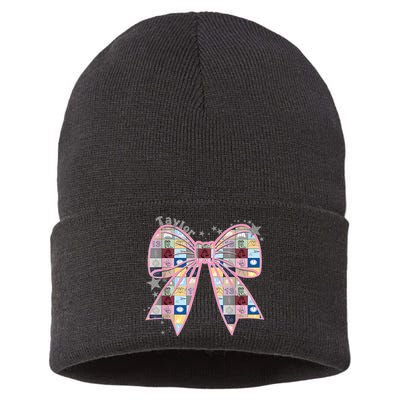 Birthday Girl Groovy Taylor First Name Personalized P.i.n.k Sustainable Knit Beanie