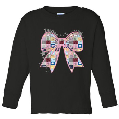 Birthday Girl Groovy Taylor First Name Personalized P.i.n.k Toddler Long Sleeve Shirt