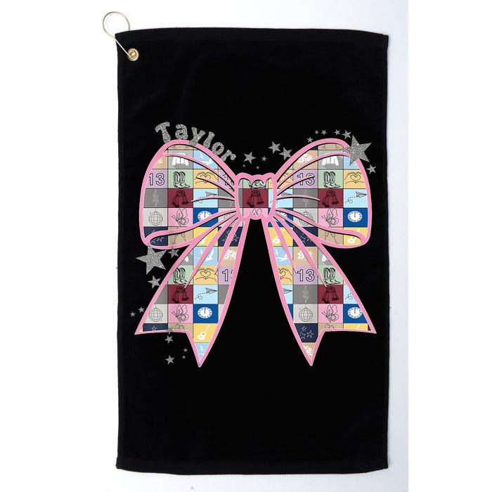Birthday Girl Groovy Taylor First Name Personalized P.i.n.k Golf Towel