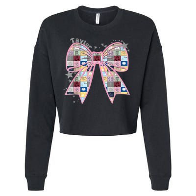 Birthday Girl Groovy Taylor First Name Personalized P.i.n.k Cropped Pullover Crew