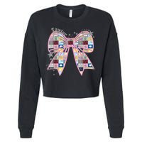 Birthday Girl Groovy Taylor First Name Personalized P.i.n.k Cropped Pullover Crew