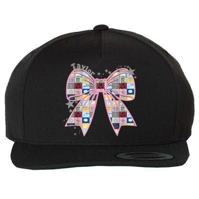 Birthday Girl Groovy Taylor First Name Personalized P.i.n.k Wool Snapback Cap