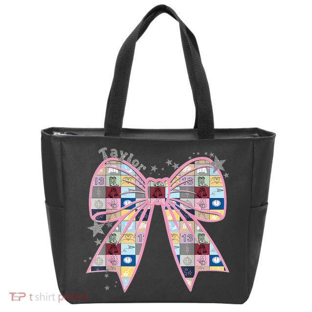 Birthday Girl Groovy Taylor First Name Personalized P.i.n.k Zip Tote Bag