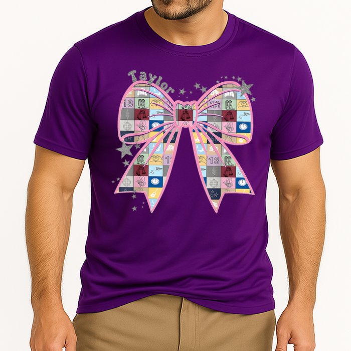 Birthday Girl Groovy Taylor First Name Personalized P.i.n.k Cooling Performance Crew T-Shirt