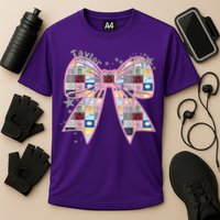 Birthday Girl Groovy Taylor First Name Personalized P.i.n.k Cooling Performance Crew T-Shirt