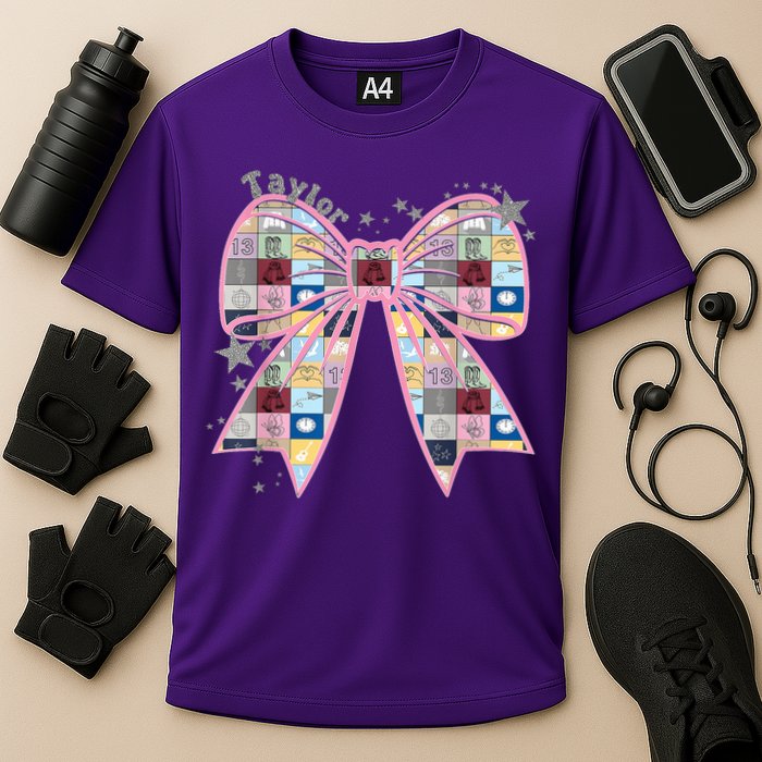 Birthday Girl Groovy Taylor First Name Personalized P.i.n.k Cooling Performance Crew T-Shirt