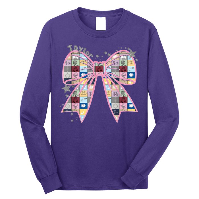 Birthday Girl Groovy Taylor First Name Personalized P.i.n.k Long Sleeve Shirt