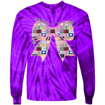 Birthday Girl Groovy Taylor First Name Personalized P.i.n.k Tie-Dye Long Sleeve Shirt