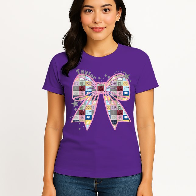 Birthday Girl Groovy Taylor First Name Personalized P.i.n.k Womens T-Shirt