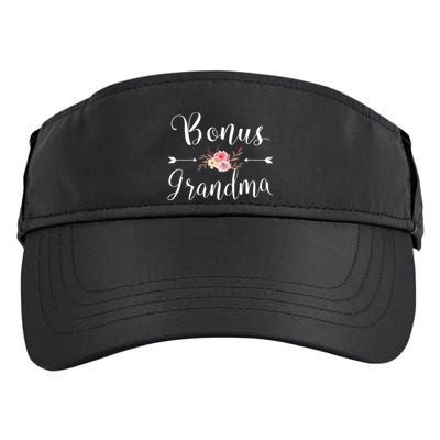 Bonus Grandma Grandmother Best Granny Ever Grandparents Day Adult Drive Performance Visor