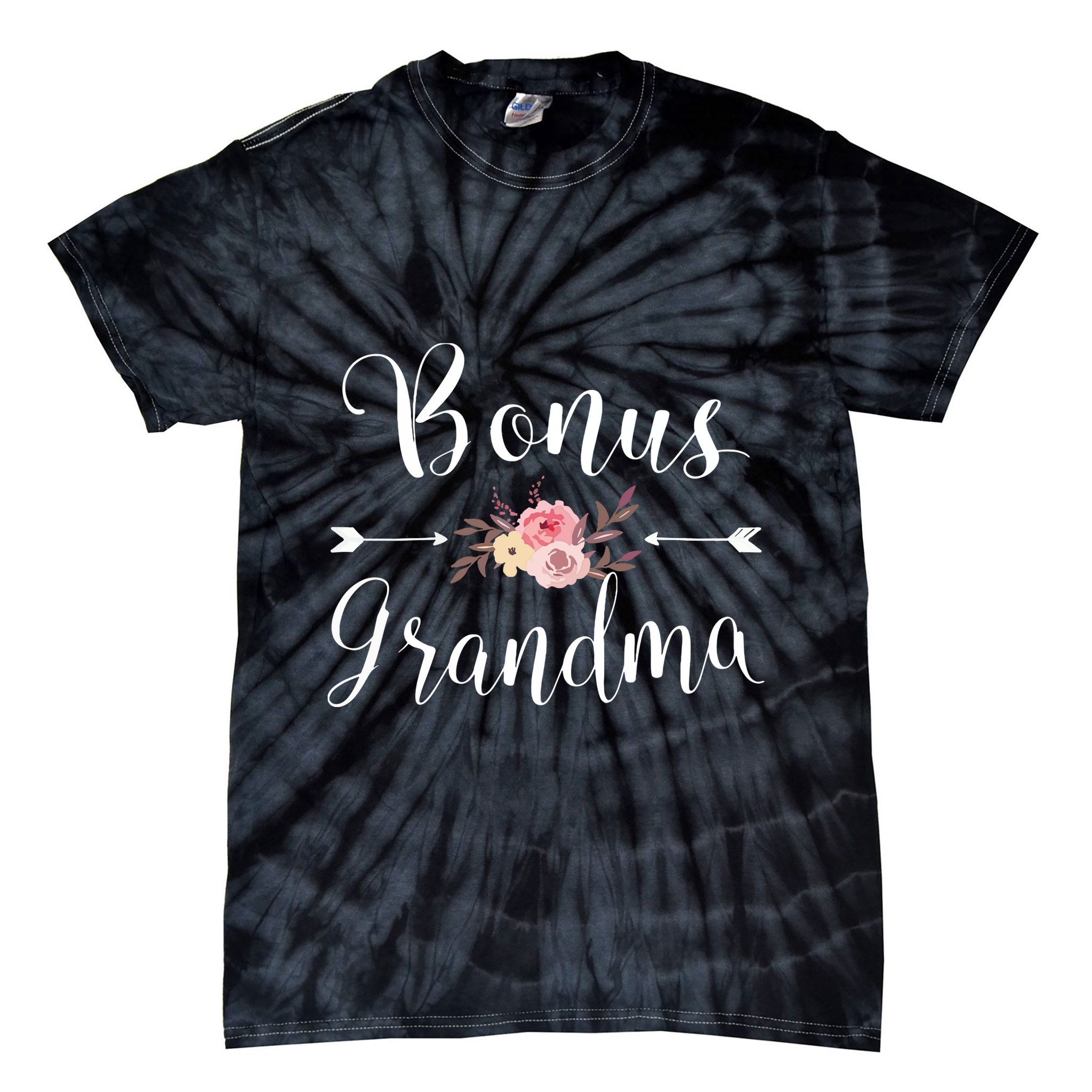 Bonus Grandma Grandmother Best Granny Ever Grandparents Day Tie-Dye T-Shirt