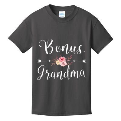 Bonus Grandma Grandmother Best Granny Ever Grandparents Day Kids T-Shirt