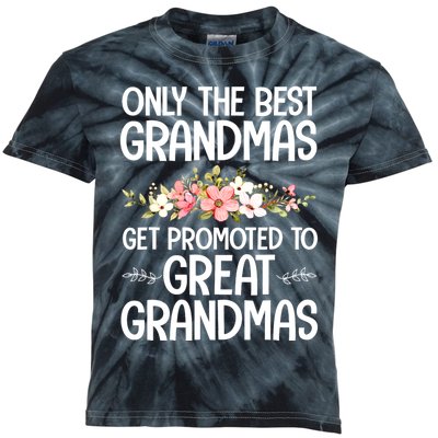 Best Great Grandma Art For Grandma Women Great Grandmother Kids Tie-Dye T-Shirt