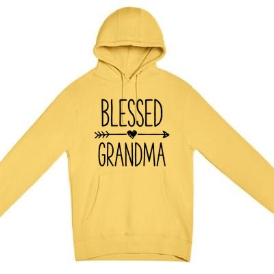 Blessed Grandma Grandmother Mother Moms Premium Pullover Hoodie