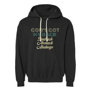 Brandon Gods Got My Back Garment-Dyed Fleece Hoodie