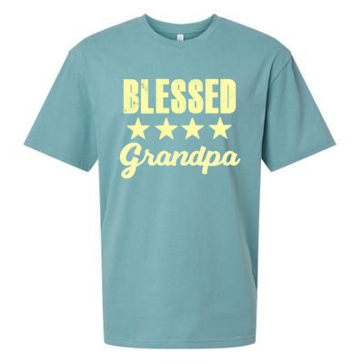 Blessed Grandpa Grandfather Grandpa Grandfather Grandpa Funny Gift Sueded Cloud Jersey T-Shirt