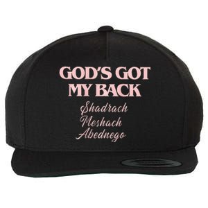 Brandon GodS Got My Back Lake Wool Snapback Cap