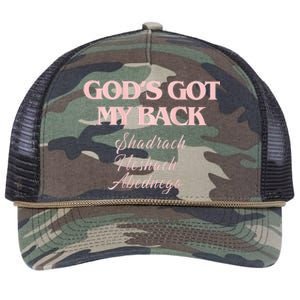 Brandon GodS Got My Back Lake Retro Rope Trucker Hat Cap