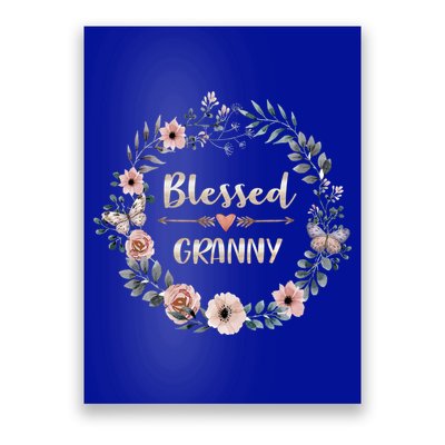 Blessed Granny Gift Thanksgiving Christmas Poster