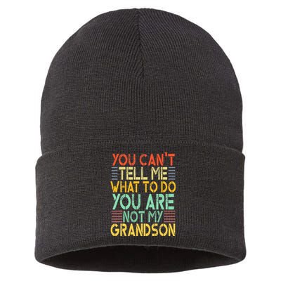 Best Grandpa Gift For Grandfather Poppy Great Papa Sustainable Knit Beanie