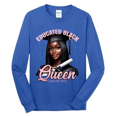 Black Graduation Hbcu Senior Melanin Pink Class Of 2025 Cute Gift Tall Long Sleeve T-Shirt