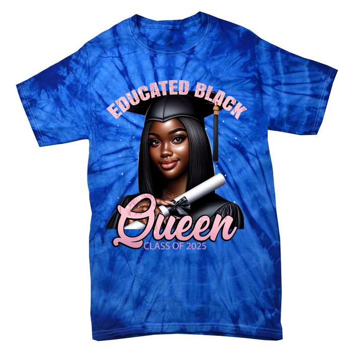 Black Graduation Hbcu Senior Melanin Pink Class Of 2025 Cute Gift Tie-Dye T-Shirt