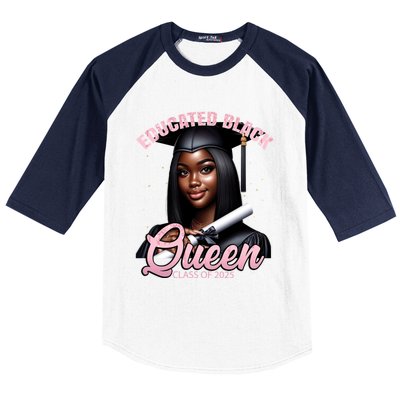 Black Graduation Hbcu Senior Melanin Pink Class Of 2025 Cute Gift Baseball Sleeve Shirt