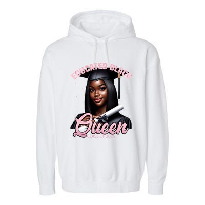 Black Graduation Hbcu Senior Melanin Pink Class Of 2025 Cute Gift Garment-Dyed Fleece Hoodie