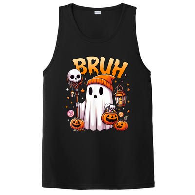 Bruh Ghost Halloween Cute Ghost Trick Or Treat Candy PosiCharge Competitor Tank