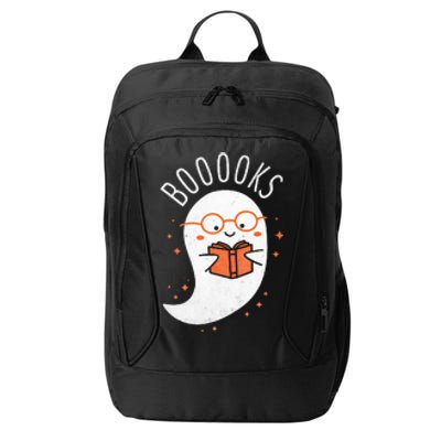 Booooks Ghost Halloween Teacher Book Library Reading City Backpack