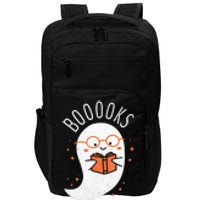 Booooks Ghost Halloween Teacher Book Library Reading Impact Tech Backpack