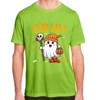 Bruh Ghost Halloween Cute Ghost Candy Funny Halloween Adult ChromaSoft Performance T-Shirt