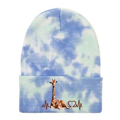 Birthday Giraffe Heartbeat Shirts For Woman Man Tie Dye 12in Knit Beanie