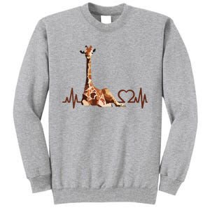 Birthday Giraffe Heartbeat Shirts For Woman Man Tall Sweatshirt