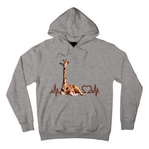 Birthday Giraffe Heartbeat Shirts For Woman Man Tall Hoodie