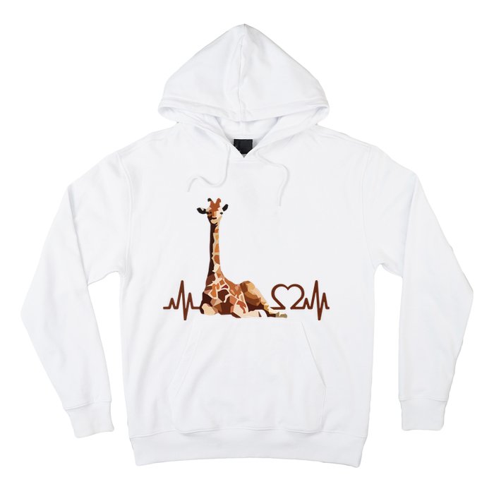 Birthday Giraffe Heartbeat Shirts For Woman Man Hoodie