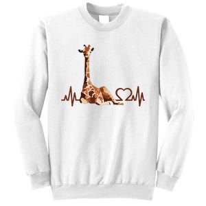 Birthday Giraffe Heartbeat Shirts For Woman Man Sweatshirt