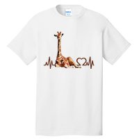 Birthday Giraffe Heartbeat Shirts For Woman Man Tall T-Shirt