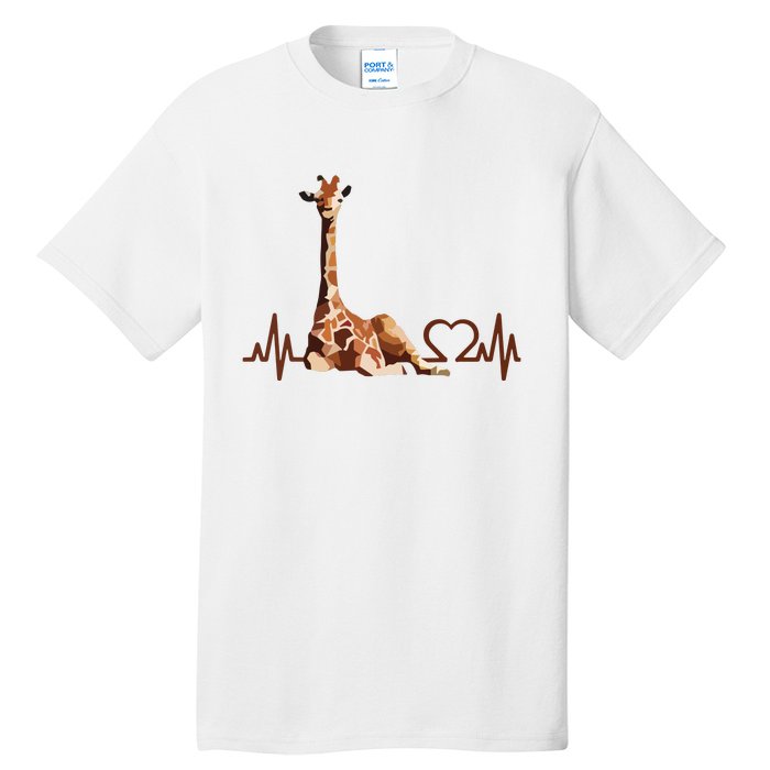 Birthday Giraffe Heartbeat Shirts For Woman Man Tall T-Shirt