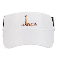 Birthday Giraffe Heartbeat Shirts For Woman Man Adult Drive Performance Visor