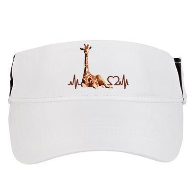 Birthday Giraffe Heartbeat Shirts For Woman Man Adult Drive Performance Visor